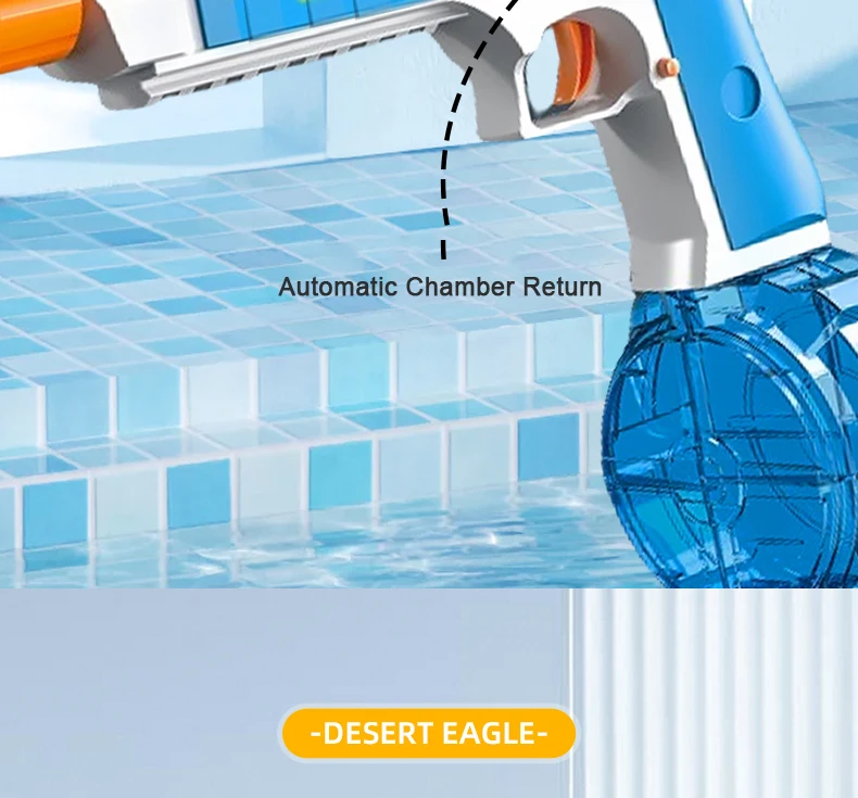 Desert Eagle Squirt Toy for You Water Gun Electric Powerful Watergun Pistols Children Toys Automatic Pistol Guns Adult Games - Image 16