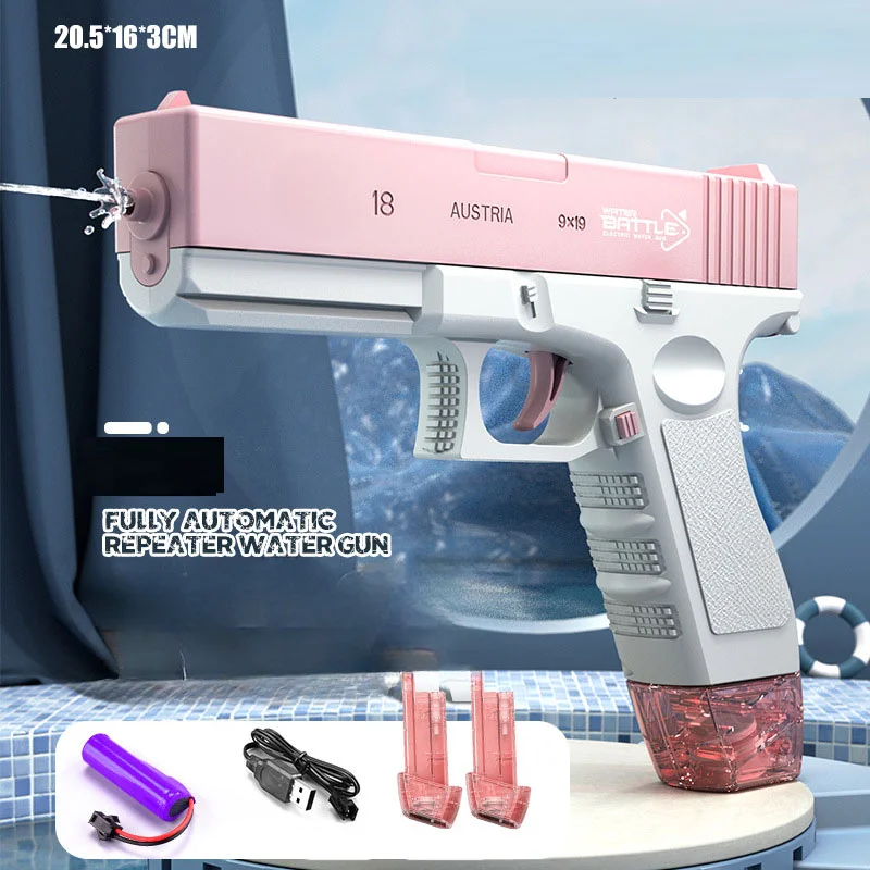 New Water Gun Electric Pistol Shooting Toy Full Automatic Summer Beach Toy For Kids Children Boys Girls Adults - Image 8